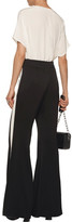 Thumbnail for your product : Ellery Lovedolls Striped Crepe De Chine Wide-Leg Pants