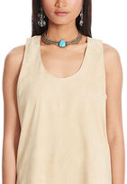 Thumbnail for your product : Polo Ralph Lauren Suede Scoopneck Tank