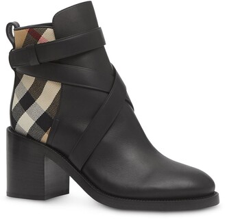 Burberry Vintage Check panel ankle boots