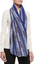 Thumbnail for your product : Missoni Zigzag Space-Dyed Knit Infinity Scarf, Blue
