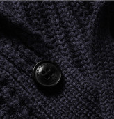 Thumbnail for your product : Burberry Wool and Cashmere-Blend Shawl-Collar Cardigan