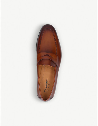 Magnanni Leather penny loafers