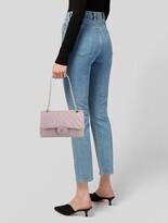 Thumbnail for your product : Chanel Vintage Classic Medium Double Flap Bag Purple
