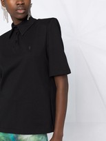 Thumbnail for your product : ATTICO Shoulder Pads Polo Shirt