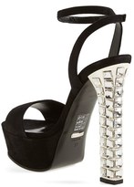 Thumbnail for your product : Gucci 'Leila' Jeweled Heel Platform Sandal (Women)