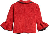 Thumbnail for your product : Lanvin Flounce Sleeve Jacquard Jacket