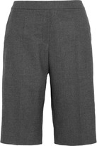 Thumbnail for your product : Maje Gabatine stretch wool-blend gabardine shorts