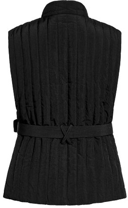 City Chic Sleek Tie Vest - black
