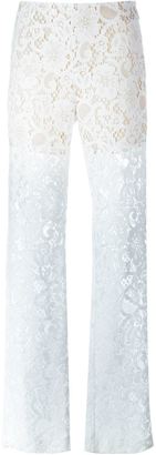 MSGM sheer lace trousers