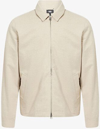 Paige Mens Natural / Seedling Harten Long-Sleeve Woven Jacket Xl