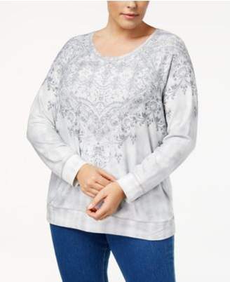 Style&Co. Style & Co Plus Size Printed Top, Created for Macy's