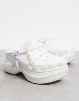 Thumbnail for your product : Crocs Bae festival clogs in metallic white