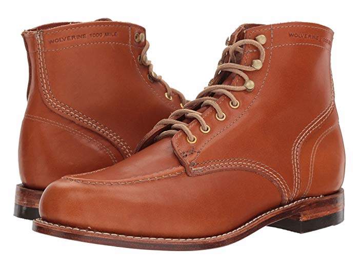 wolverine men's lace up boots