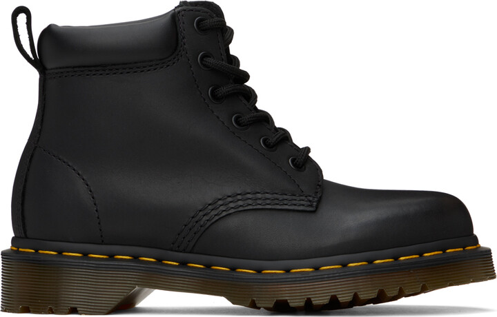 Dr. Martens Black 939 Leather Lace Up Boots