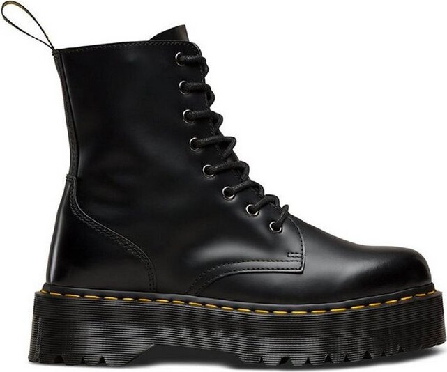 Dr. Martens Round Toe Lace-Up Chunky Boots