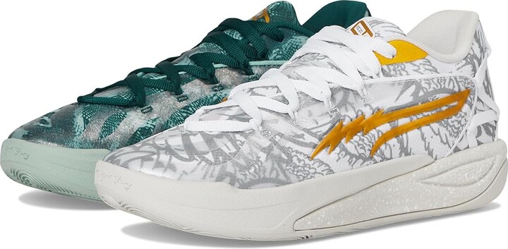 Puma Stewie Harry Potter Basketball Shoes Women's Basketball Shoes White/Green Terrain : 5.5 B - Medium Textile