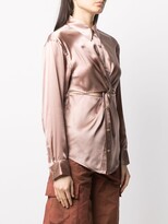 Thumbnail for your product : Alexander Wang Ruched Button-Up Silk Shirt