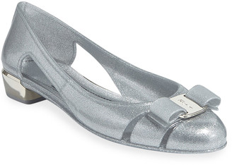 ferragamo glitter flats