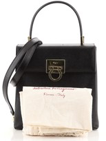 Thumbnail for your product : Ferragamo Gancini Convertible Top Handle Bag Saffiano Leather Mini