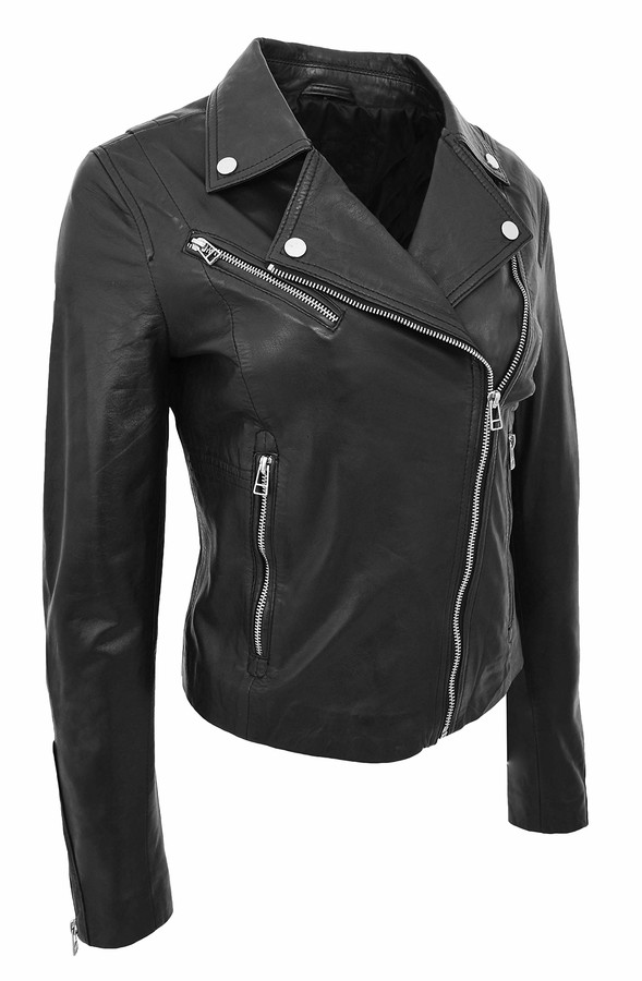soft black leather jacket