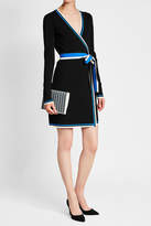 Thumbnail for your product : Diane von Furstenberg Large Raffia Flap Pouch with Leather