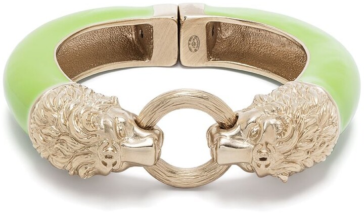 Chanel Pre Owned Lion-Head Bangle Bracelet - ShopStyle