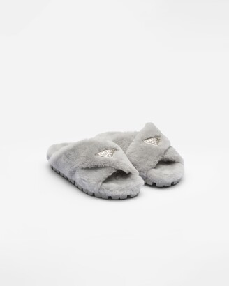 Prada Shearling sandals - ShopStyle