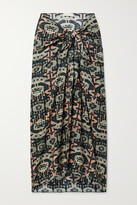 Thumbnail for your product : Ulla Johnson Paz Printed Cotton-blend Voile Pareo - Black
