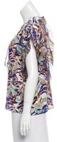 Thumbnail for your product : M Missoni Printed Silk Top
