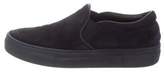 Thumbnail for your product : Moncler Suede Slip-On Sneakers Navy Suede Slip-On Sneakers