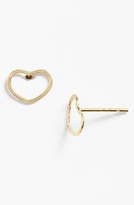 Thumbnail for your product : Melissa Joy Manning Women's Heart Stud Earrings - Yellow Gold