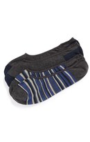 Thumbnail for your product : Cole Haan 'Town' Stripe No-Show Socks (2-Pack) (Men)