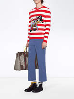 Thumbnail for your product : Gucci Intarsia wool sweater with Donald Duck pirate