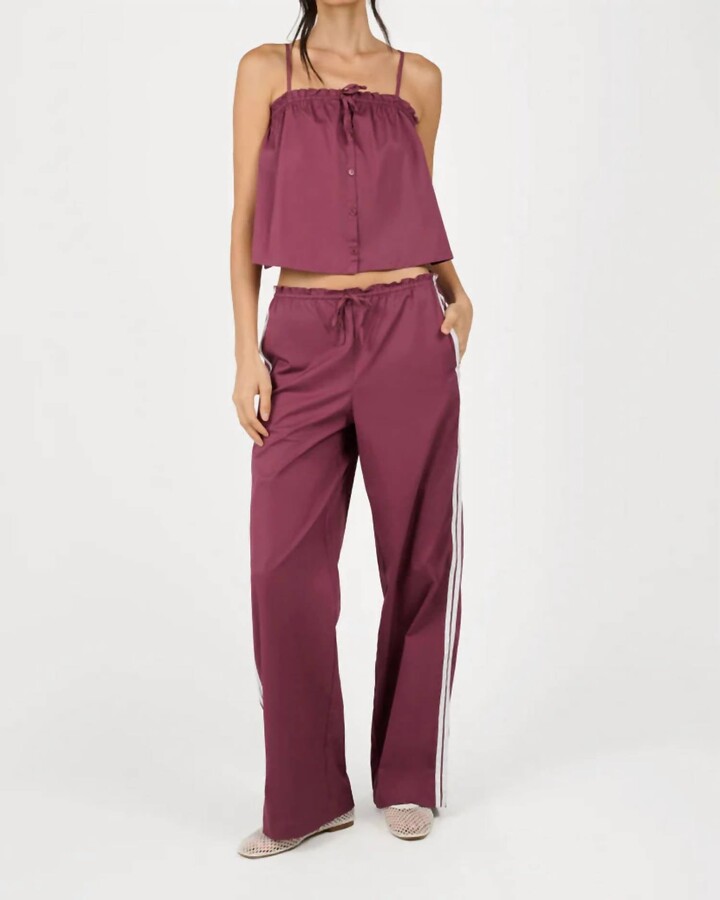 WeWoreWhat Pull On Ruffle Pant In Red