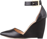 Thumbnail for your product : VC Signature Solanna Pointy-Toe Ankle-Strap Wedge, Black
