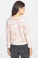 Thumbnail for your product : Lush Colorblock Floral Print Sweatshirt (Juniors)