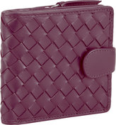 Thumbnail for your product : Barneys New York Woven Leather Snap-Front Wallet