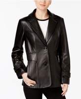 Thumbnail for your product : Jones New York Leather Blazer Jacket