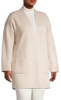 Thumbnail for your product : Joan Vass, Plus Size Knit Sweater Cardigan