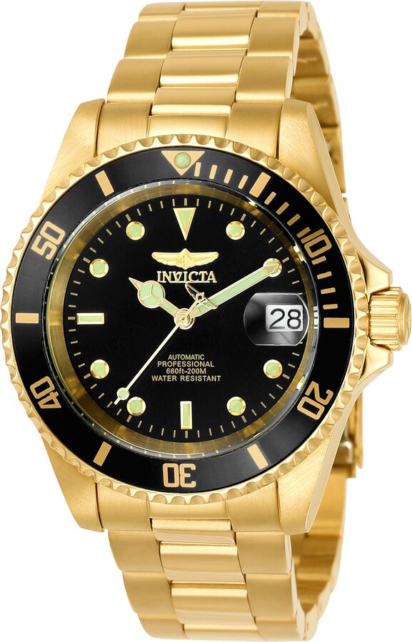 invicta men's gold watch