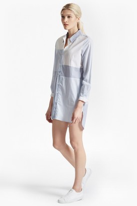 French Connection City Stripe Oversized Shirt Dress