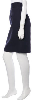 Lela Rose Silk Patterned Pencil Skirt