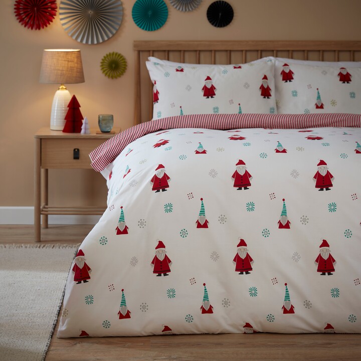 Dunelm Scandi Gnomes Duvet Cover and Pillowcase Set Red ShopStyle