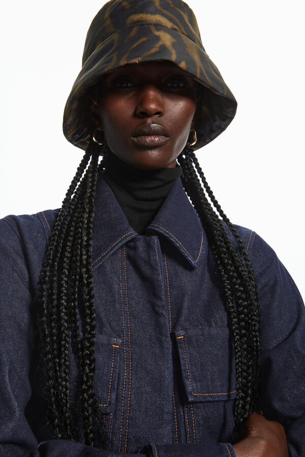 COS TigerPrint Padded Bucket Hat ShopStyle