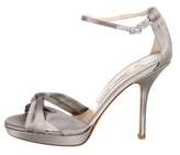 Thumbnail for your product : Jimmy Choo Satin Ankle Strap Pumps