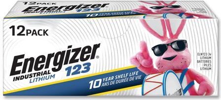 Eveready Battery Co., Inc Energizer Industrial Lithium CR123 Photo Battery 3 V 12/Pack ELN12312