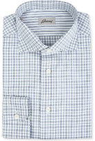 Thumbnail for your product : Brioni Checked regular-fit single-cuff shirt - for Men