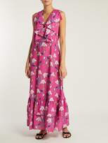 Thumbnail for your product : Borgo de Nor Carlotta Crepe Maxi Dress - Womens - Pink Print