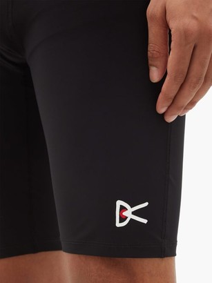 District Vision Tomtom Logo-print Stretch-jersey Shorts - Black