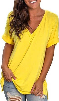 ladies yellow blouses uk